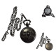 Novelika Beautiful Black Color Horse Riding Design Analog Brass Pocket Watch for Gift And Home Decor ( 1880076 )