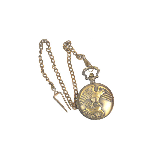Novelika Beautiful Olive Color Eagle Design Analog Brass Pocket Watch for Gift and Home Decor ( 1880078 )