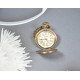 Novelika Beautiful Design Steam Engine Analog Brass Pocket Watch for Gift and Decor (1880082)