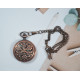 Novelika Beautiful Brown Color Flower Design Analog Brass Pocket Watch For  Gift And Home Decor ( 1880084 )