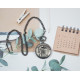 Novelika Beautiful Light Black Color Playing Golf Game Design Analog Brass Pocket Watch for Gift and Home Decor ( 1880088 )