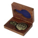 Novelika Metal Locket Pocket Watch Long Chain with Roman Numbers for Women Men Vintage Style Round Dial Quartz Cover Bronze with Wooden Box Novelika Metal Locket Pocket Watch Long Chain with Roman Numbers for Women Men Vintage Style Round Dial Quartz Cover Bronze with Wooden Box