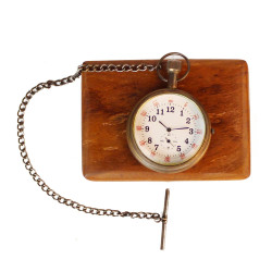 Novelika Antique Style Handmade Brass Pocket Watch Chain Wooden Box its a Great Collection for Gifting