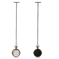 Novelika Antique Style Handmade Brass Pocket Watch Chain Wooden Box its a Great Collection for Gifting