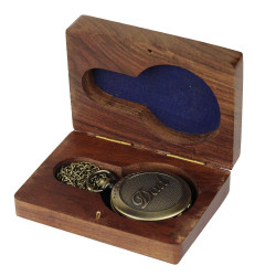 Novelika The Greatest Dad Antique Analog Locket Pocket Watch Long Chain Roman Numbers for Women Men Vintage Style Round Dial Quartz Cover Bronze with Wooden Box Novelika The Greatest Dad Antique Analog Locket Pocket Watch Long Chain Roman Numbers for Women Men Vintage Style Round Dial Quartz Cover Bronze with Wooden Box