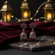 Novelika Latest Stylish Maroon Traditional Jhumka Earring set for Women Girls - ER11013