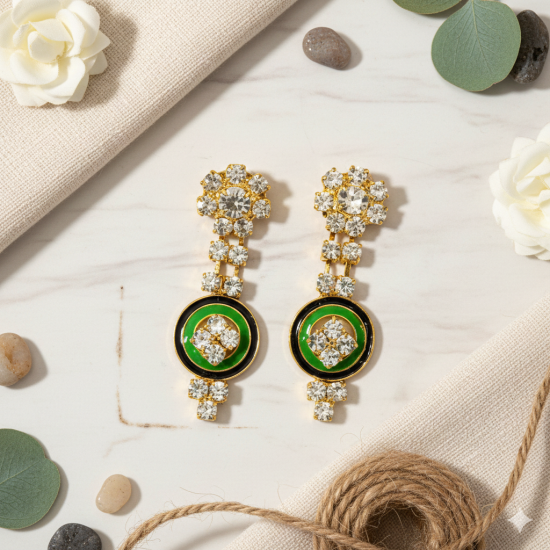 Jhumki Stylish Earrings - For Girls & Women & Weddings & Festive - 1 Pare Jhumki Stylish Earrings - For Girls & Women & Weddings & Festive - 1 Pare