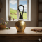 NOVELIKA - Traditional  Brass Buddha Motif Hanging Cow Bell (NA735)