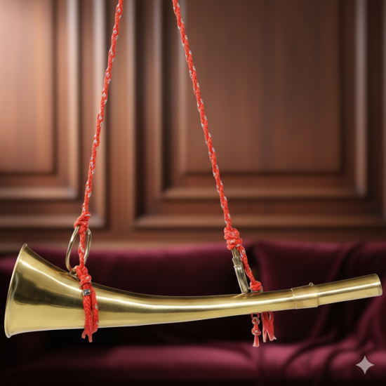 100% Brass Torai Fog Horn Wind Musical Instrument - Pack Of 1
