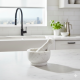 NOVELIKA -  Marble Mortar and Pestle "Imam Dasta" or "Khalbatta"(NA740)