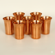  NOVELIKA -Traditional Handcrafted Copper Tumbler, Homeware, Hotel Ware, Drinkware & Serve Ware for Lassie, Milk, Juice and Water Pack Of 2.
