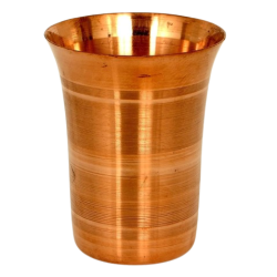  NOVELIKA -Traditional Handcrafted Copper Tumbler, Homeware, Hotel Ware, Drinkware & Serve Ware for Lassie, Milk, Juice and Water Pack Of 2.