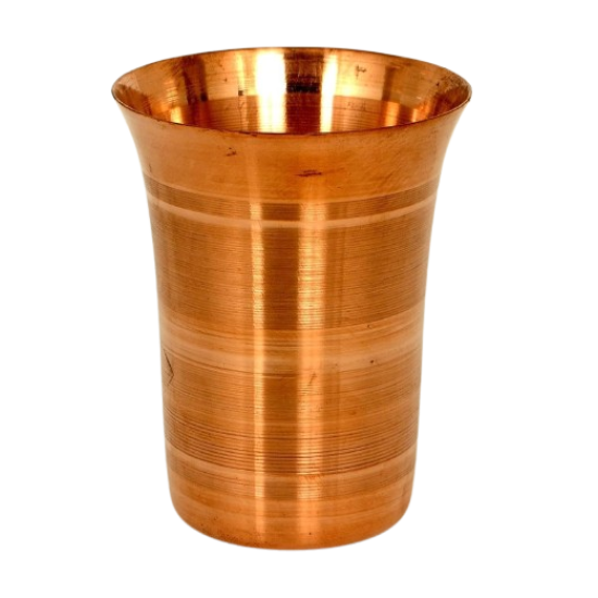  NOVELIKA -Traditional Handcrafted Copper Tumbler, Homeware, Hotel Ware, Drinkware & Serve Ware for Lassie, Milk, Juice and Water Pack Of 2.