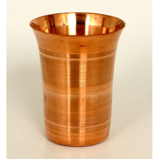  NOVELIKA -Traditional Handcrafted Copper Tumbler, Homeware, Hotel Ware, Drinkware & Serve Ware for Lassie, Milk, Juice and Water Pack Of 2.