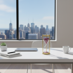 NOVELIK -Dorp Market  Brass Sand Timer Glass Sand Pink Sand Timer Showpiece ( Set Of 1 )