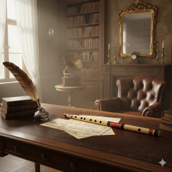 Novelika D Scale Bansuri, Professional Flute LEFT HAND 17 inches (NOV1002)