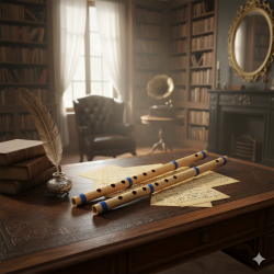 Novelika A And C Scale Bamboo Indian Bansuri/Flute Professional Flute