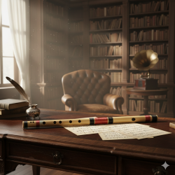 Novelika C Scale Bansuri, Professional Flute LEFT HAND 18.5 inches