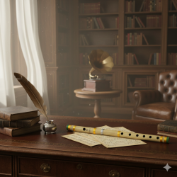 Novelika Bamboo Flute G Key 7 Holes Indian Musical instrument Mens Women Kids Size- 17inch ( PR756FL003 ) 