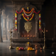 Lord Ganesha on Leaf Hanging Wall Statue for Home and Office Decor
