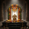 NOVELIKA- Brass Lord Ganesha Murti in Blessing Posture ( Pack of 1)
