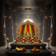NOVELIKA-Brass Lakshmi Ganesha Saraswati Murti ( Pack of 1)
