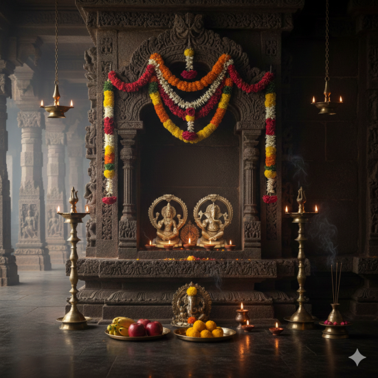 NOVELIKA 100% Brass Ganesh Lakshmi Bhagwan Idol Sitting Statue for Home Office -Puja (Pack of 1)