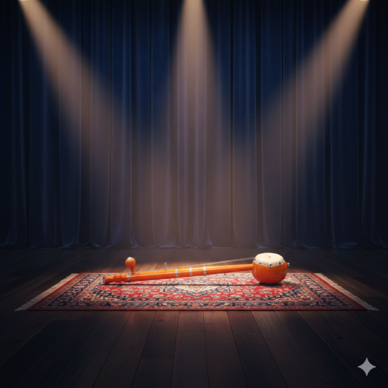 NOVELOIKA-Pure Handmade Fine Crafted Indian Musical Instruments Wooden Playing Iktara (Tumbi) for Home Decor, Office(Pack of 1)