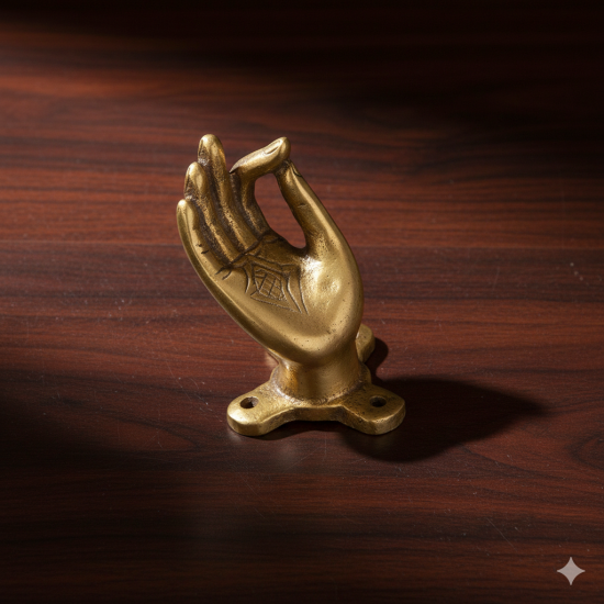 100% Pure Brass Buddha Hand Door Handles - For Door, Drawer, Dressers, Cupboard Upscale