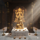 Lord Hanuman Sitting with Gada Statue for Home and Office Decor