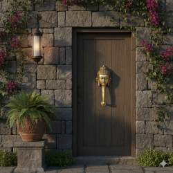 Novelika Brass Door Handle Buddha Face Brass Door Handle Home Decor Home Improvement