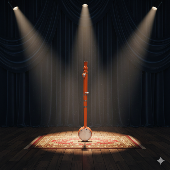 NOVELOIKA-Pure Handmade Fine Crafted Indian Musical Instruments Wooden Playing Iktara (Tumbi) for Home Decor, Office(Pack of 1)