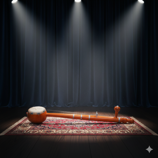 NOVELOIKA-Pure Handmade Fine Crafted Indian Musical Instruments Wooden Playing Iktara (Tumbi) for Home Decor, Office(Pack of 1)