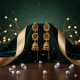 Novelika Latest Stylish Golden Tone Traditional Jhumka Earring set for Women Girls - ER1003