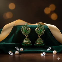 Novelika Latest Stylish Golden Tone Traditional Dangle Earring set for Women Girls - ER11004