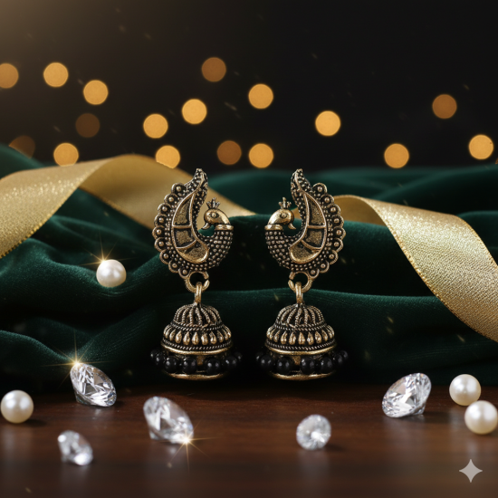Novelika Latest Stylish Golden Tone Traditional Dangle Earring set for Women Girls - ER11005