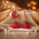 Novelika Latest Stylish Golden Tone Traditional Dangle Earring set for Women Girls - ER11006