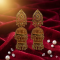 Novelika Latest Stylish Golden Tone Traditional Jhumka Earring set for Women Girls - ER5030