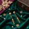 Novelika Latest Stylish Golden Tone Traditional Chandelier Earring set for Women Girls - ER1036