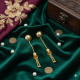Novelika Latest Stylish Golden Tone Traditional Chandelier Earring set for Women Girls - ER1036