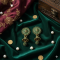 Novelika Latest Stylish Golden Tone Traditional Chandelier Earring set for Women Girls - ER11024