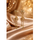 Novelika Latest Stylish Golden Tone Traditional Jhumka Earring set for Women Girls - ER6015