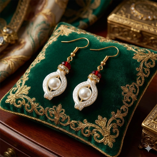 Novelika Latest Stylish Traditional Dangle Earring set for Women Girls - SER16012