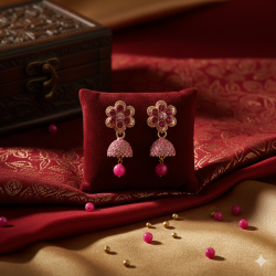 Novelika Latest Stylish Traditional Jhumka Earring set for Women Girls - ER12013