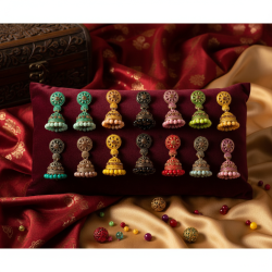 Novelika Latest Stylish Traditional Jhumka Earring set for Women Girls - ER12011