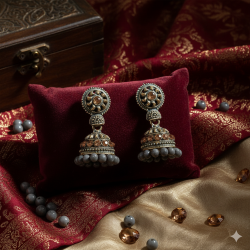 Novelika Latest Stylish Traditional Jhumka Earring set for Women Girls - ER12010