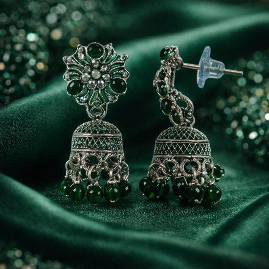 Novelika Latest Stylish Traditional Earring Jhumka Earring set for Women Girls - ER11017