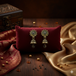 Novelika Latest Stylish Traditional Jhumka Earring set for Women Girls - ER9007