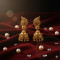 Novelika Latest Stylish Golden Tone Traditional Jhumka Earring set for Women Girls - ER6005