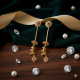 Novelika Latest Stylish Golden Tone Traditional Chandelier Earring set for Women Girls - ER3005